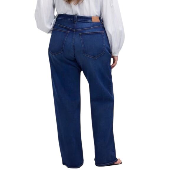 NWT Madewell The Plus Perfect Vintage Wide Leg Jeans Pipestone Wash Size 18W - Picture 3 of 12